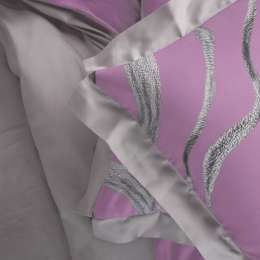 постельное белье евро MONA LIZA Flash lilac сатин 4 нав.50х70 и 70х70см, арт.5861/22