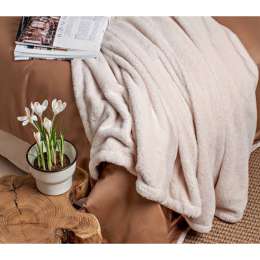 плед STENOVA HOME Vanilla Latte 140х200см бежевый, арт.111191