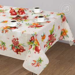 Скатерть "Вкус граната" Бежевый р. 150х145
